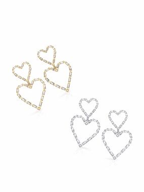 Austrian Crystal Heart Earrings